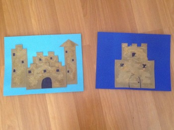 Preview of Paper Sandcastle Templates