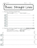 Paper Sewing - Learning to Sew Basic Straight Lines