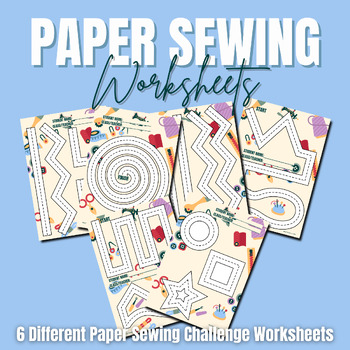 Preview of Paper Sewing Worksheets | Family and Consumer Sciences | FCS | Textiles Sewing