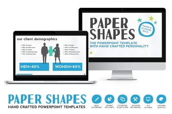 Preview of Paper Shapes Powerpoint Presentation