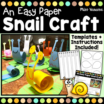 Preview of Snail Craft And Writing Prompt