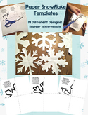 Paper Snowflake Templates - Easy to make designs!