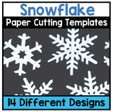 Paper Snowflakes Template - Snowflakes Cutting Template Craft