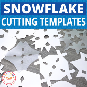 Preview of January Winter Snowflake Crafts Printable - Paper Snowflakes Template Patterns