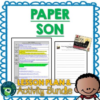 Preview of Paper Son by Julie Leung Lesson Plan and Activities