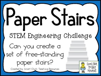 Preview of Paper Stairs - STEM Engineering Challenge