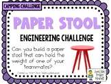 Paper Stool - Camping - STEM Engineering Challenge