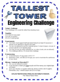 Paper TALLEST TOWER Stem Engineering Science Challenge