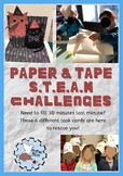 Paper & Tape last-minute STEAM challenges