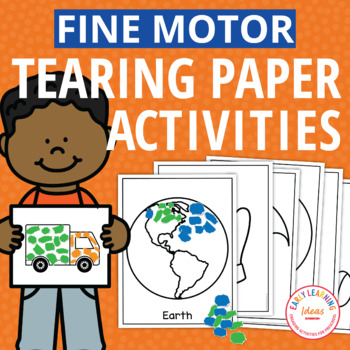 Preview of Paper Tearing Fine Motor Activities & Low Prep Activity to Build Hand Strength