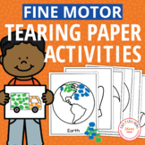 Paper Tearing Fine Motor Activities & Low Prep Activity to