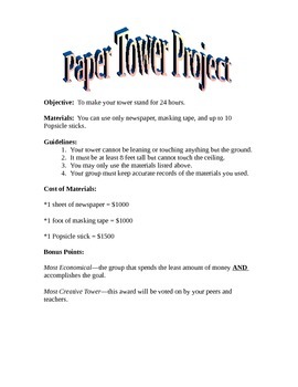 Preview of Paper Tower Project