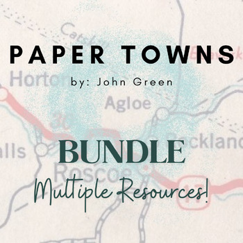 Preview of Paper Towns | John Green | Bundle