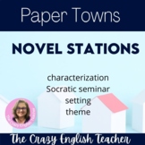 Paper Towns Novel Study Literacy Stations