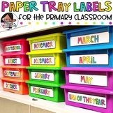 Paper Tray Labels