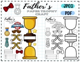 Paper Trophy Craft Printable for Father's Day