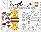 Paper Trophy Craft Printable for Mother's Day