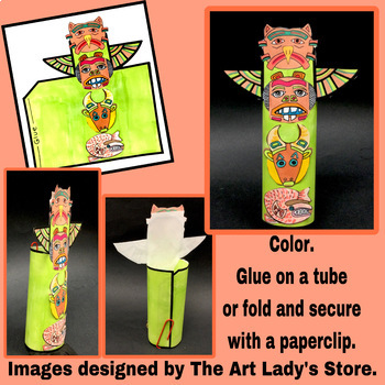 Design your Own 3/D Welcome Totem Poles. Native American Art and ...
