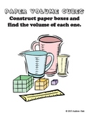 Paper Volume Cubes: Understanding Volume Through Paper Craft