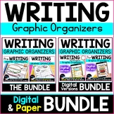 Paper and Digital Writing Graphic Organizers Bundle for th
