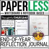 Practically Paperless™ End of Year Reflection Journal {Whi