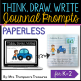 Paperless Journal Writing Prompts K-2 Distance Learning + 