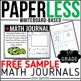 Practically Paperless™ Math Journal {1st Grade FREE SAMPLE}