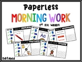 Paperless Morning Work | Journal