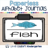Alphabet Journals Kindergarten Morning Work - Paperless Mo