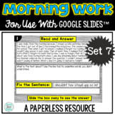 Paperless Morning Work or Literacy Center for use with GOO