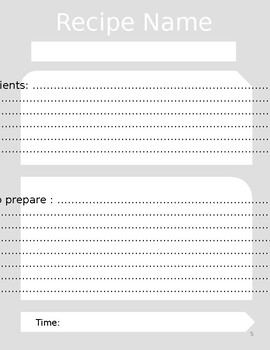Preview of Papier Palate: A Cookbook planner and Daily Planner