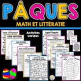 Pâques - Activités de math et littératie - French Easter A