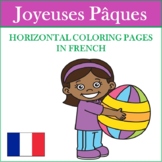 Pâques: French Easter Coloring Pages (Horizontal Pages)
