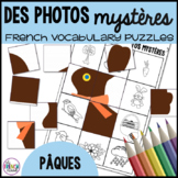 Pâques French Easter vocabulary mystery picture puzzles