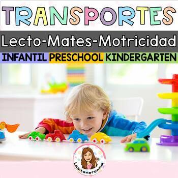 Preview of Paquete Medios de transporte/ Transportation Bundle. Literacy. Math. Spanish
