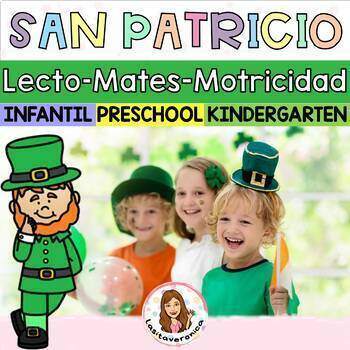 Preview of Paquete San Patricio / St. Patrick's Day Bundle. Literacy. Math. Motor. Spanish