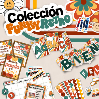 Preview of Paquete de Decoración: Colección "Funky Retro"