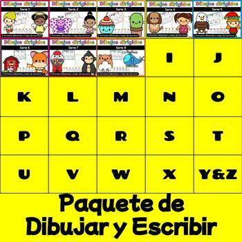 Preview of Paquete de Dibujar y Escribir  (Draw & Write Bundle -Task Cards-Directed Drawing