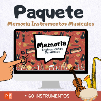 Preview of Paquete de "Memoria" - Instrumentos Musicales - Juego Virtual - PowerPoint