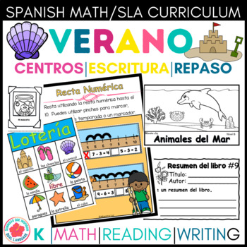 Preview of Paquete  de Verano para repaso y trabajo en centros de matemática