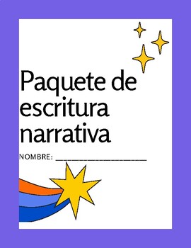 Preview of Paquete de escritura narrativa // Minimal Spanish Narrative Writing Packet