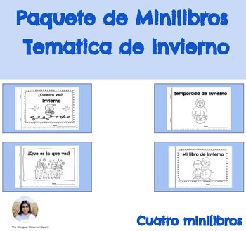 Preview of Paquete de minilibros con tematica de invierno (bundle) Winter