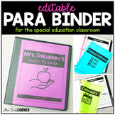 Para Binder for the Special Education Classroom | Paraprof
