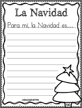 Para mí la Navidad es... by Educaclipart | Teachers Pay Teachers