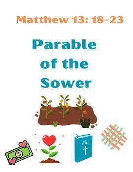 Preview of Parable of The Sower Jesus & His Disciples Lesson with Pictures & Coloring Page