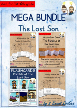 Preview of Parable of the Lost Son GROWING Bundle Bible Story Jesus Religion (AmE)