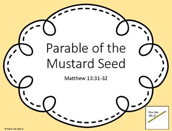 Preview of Parable of the Mustard Seed