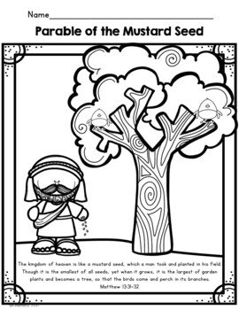 Parable Of The Mustard Seed Coloring Page 48F