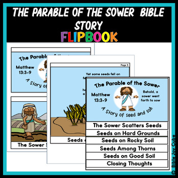 Preview of The Parable of the Sower Bible Story Flipbook Craft