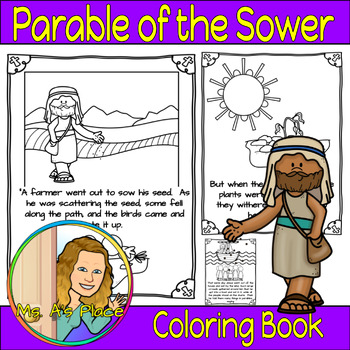 Parable of the Sower Coloring Book by Ms A s Place | TPT